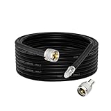Superbat CB Coax Jumper 18ft RG8x Coaxial Cable Stranded Connector with PL-259 and FME/PL259 Male Connector...