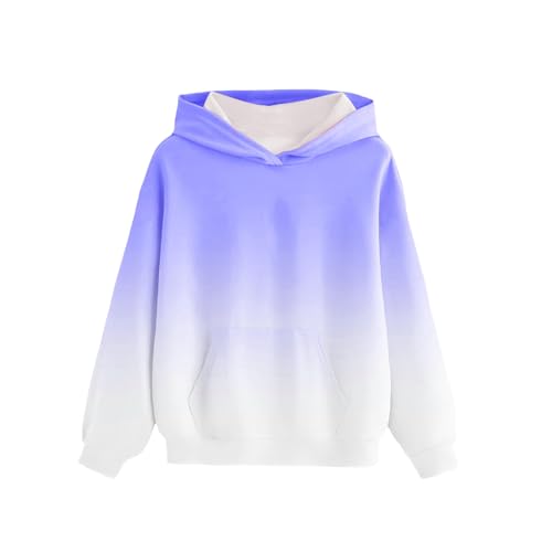 DDAPJ pyju Hoodies for Girls Boys Tie Dye Hooded Sweatshirts Unisex Kids Cute Tops Casual Long Sleeve Pullover with Pocket