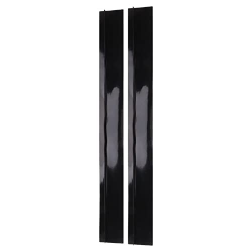 Nikou Silikon Ofen Spaltabdeckung, 2 Stück Breite Lückenfüllstreifen Kitchen Arbeitsplatten Anti-Öl Streifen, T-förmige Zähler Lücke Herdspaltabdeckungen 53,3 cm, für Herd und Ofen (Schwarz)