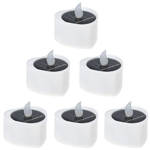 Velas LED solares impermeables exteriores TIDTALEO de té sin llama recargables