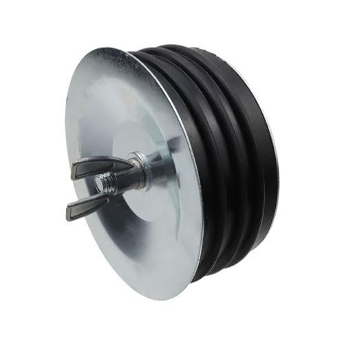 Image of Dnyta 4 inch inch Rubber Expansion Pipe Plug Sewer Pipe Plug with Wing Nut Sewer Cleanout Cap for Most Pools or Pipes Sink, DT1712