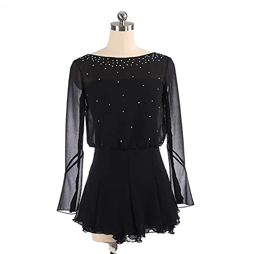 Justaucorps de gymnastique noir à strass pour briller lors de votre prochain gala