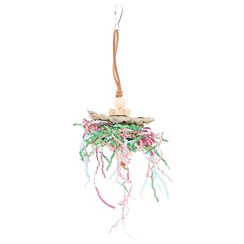 HANABASS Birdcage Hanging for Parrots Natural Decorative Swing Plaything for Birds Multifunctional Chewing Relaxation Decor