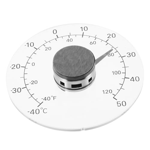AKOOSY Termómetro para Ventana Interior y Exterior Medidor de Temperatura para Invernadero y Lectura para Sala de Bebés Cocina y Jardín