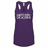 Mother of Dragons X-Large Purple Womens Racerback Tank Top