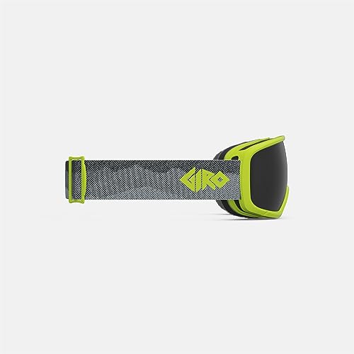 Image of Giro Stomp Kids Ski Goggles - Snowboard Goggles for Youth, Boys & Girls - Ano Lime Linticular Strap with Ultra Black Lens