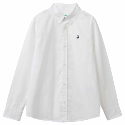 United Colors of Benetton Camisa, Color Blanco., 140 cm
