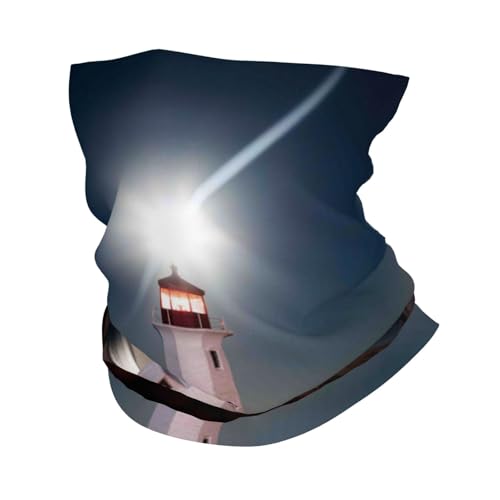Photo de Buewutiry Cache-cou pour homme et femme – Foulard phare de Peggy's Cove – Cagoule – Masque facial – Bandana