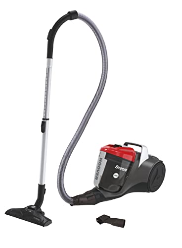 Hoover BR10RFB Breeze Cylinder Vacuum with 2-in-1 Dusting Brush Tool & Crevice Tool Stored Onboard, Cyclonic Technology, 4.1kg, 2 litres, Red - Image 3