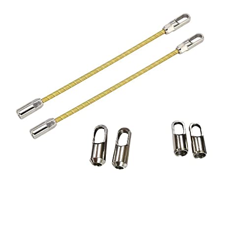 Zubehör-Kit für Kabeleinziehhilfe: 4 Pcs Zum Anbringen an Sondentülle ø6 mm Abzieher für einziehfeder;mit 4Pcs Universalverbinder für Drahtzug-Stahlseil,Zugdraht,Einziehband,Kabel Einziehspirale Cover