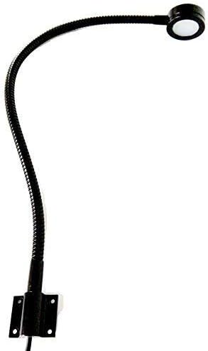 Marine 12v Led White/Red Light, 20 inch gooseneck arm, dimmable Lamps, Flexible Reading Chart Light for Boat, Rv, Caravan