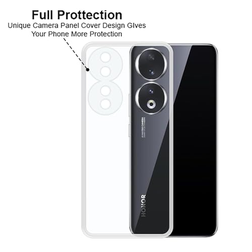 Image of Soft Silicone TPU Back Cover Case Compatible with Honor 90 5G, Transparent