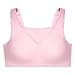 Full Figure Plus Size No-Bounce Camisole Sports Bra Wirefree #1066 Parfait Pink