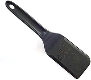 Heat-Resistant Rigid Nylon Spatula - Pot & Pan Scraper (1-pack, Black)