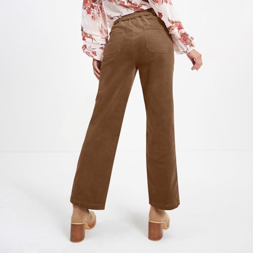 Vintage Corduroy Pants Women Dressy Casual High Waisted Wide Leg Pants Trendy Baggy Sailor Pants with Pockets4