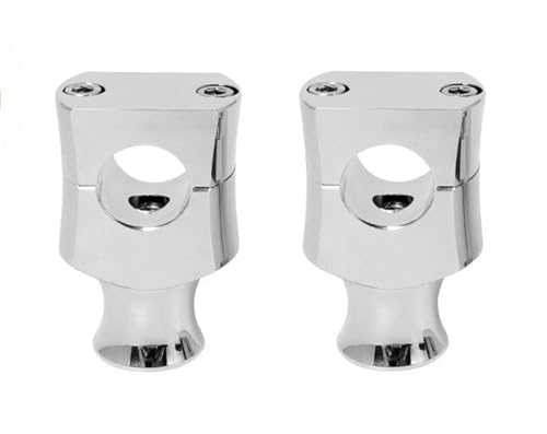 Risers de guidon moto 25mm chrome pince de montage Sportster Dyna