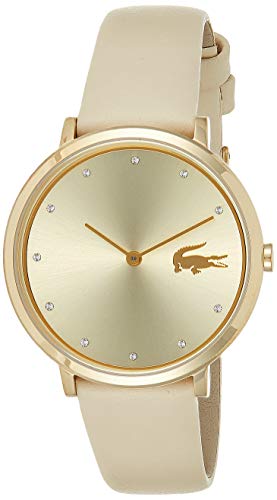 Preisvergleich Produktbild Lacoste Unisex Analog Quarz Uhr mit Leder Armband 2001030