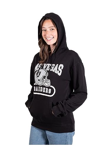 Ultra Game NFL Womens Super Soft Supreme Pullover Hoodie Sweatshirt, Las Vegas Raiders, Team Color, Small - Image 2