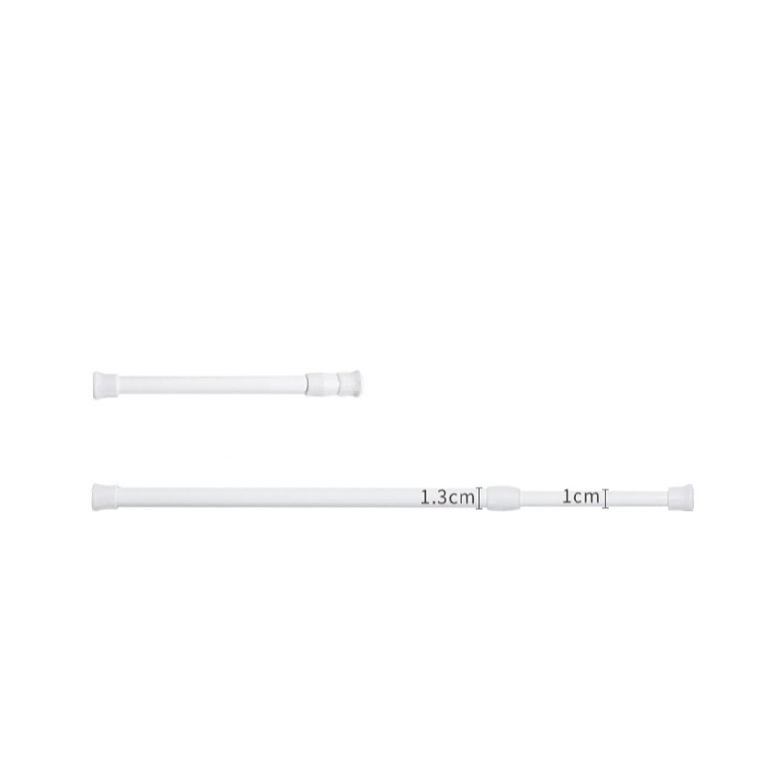 Closet rod Non Perforated Curtain Telescopic Rod Home Kitchen Cabinet Layered Bathroom Clamp Hook Support Frame(S)
