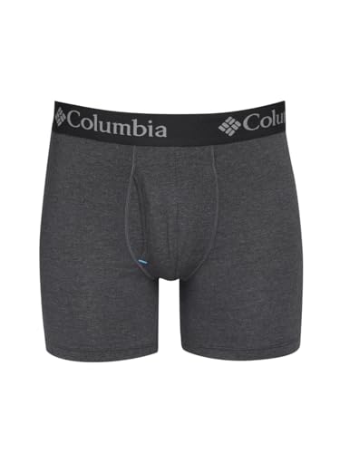 Columbia Men's Performance Stretch Boxer Briefs 3 Pair, Black/Port Royale/India Ink, XX-Large3