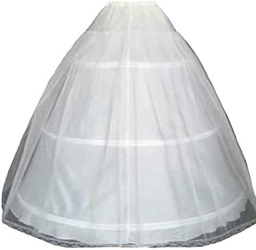 White Petticoat for Girls Kids Crinoline Underskirt Flower Girl Tulle Dance Dress Puffy Skirt