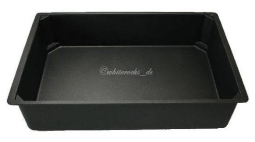 Kasserolle Multigrill Toaster Zubehör, Edelstahl, Schwarz, 35 cm