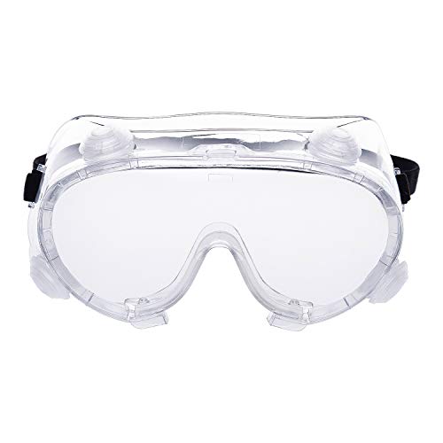Safety Goggles with Anti-Fog Coating, Indirect vent, Clear Body/Lens Glasses for Eye Protection