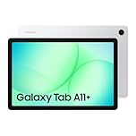 Samsung Galaxy Tab A11+ (CAD Version & Warranty) - Silver 128GB, 11" Android Tablet, External Storage Support, Headphone Jack, 25W Fast Charging