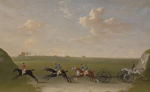 Impression prints toile peinture murale une chasse en plein cri à Quorley tableau d'art 60x90