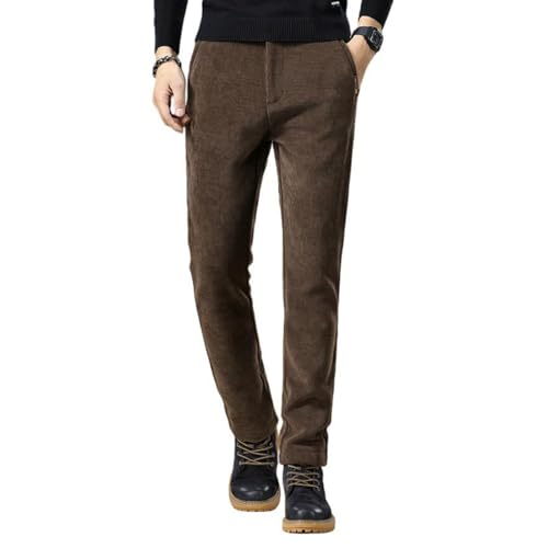Pantalon décontracté pour homme droit chaud et épais automne hiver