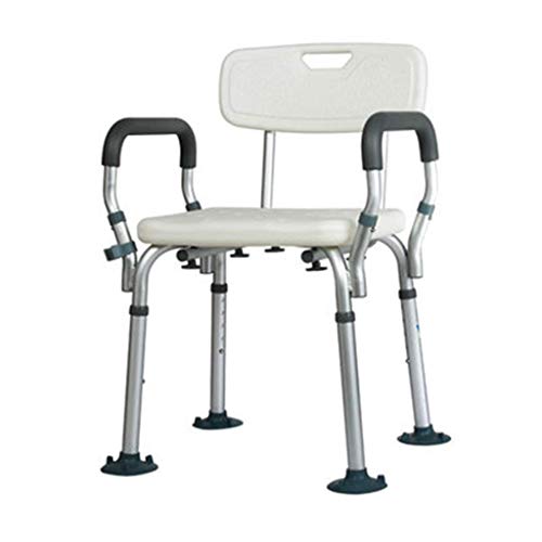 Shower Chair Bath Stool Bathtub Stool Shower Stool, Anti-Slip Bench Seat with Durable Aluminum Legs Chair