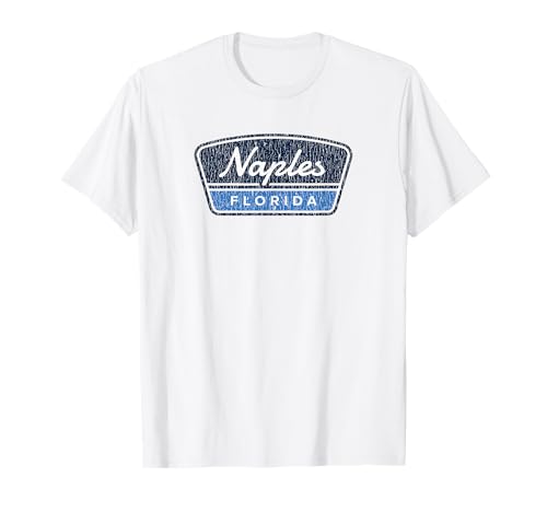Naples Florida Retro Vintage Souvenir Badge T-Shirt