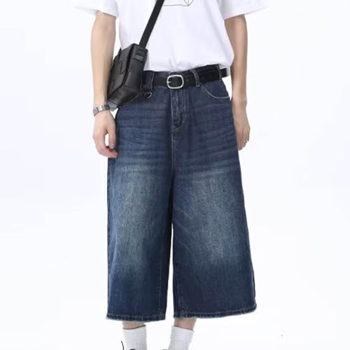 Wide Leg Capris Jeans for Women Low Rise Baggy Cropped Jean Summer Casual Oversized Straight Leg Loose Denim Pants3