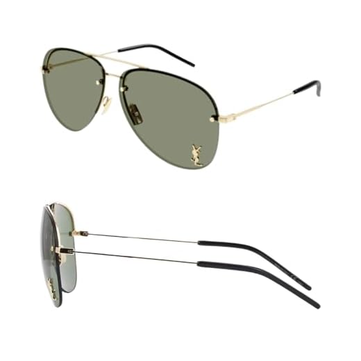 YVES SAINT LAURENT Saint Laurent Sl Classic 11 M Óculos De Sol Em Formato De Piloto Com Kit De Óculos - Almofadas Nasais Ajustáveis - Óculos De Sol De Grife Femininos