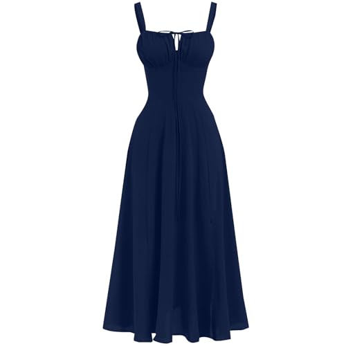 Maxikleider Damen Sommer, Blusenkleid Damen Sommer, Abendkleider Elegant Für Hochzeit Boho Maxikleider Sommer Kleid Hochzeitsgast Blumenkleid Elegant...