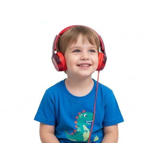 Fone de ouvido Oex Teen com microfone HP303 - Vermelho