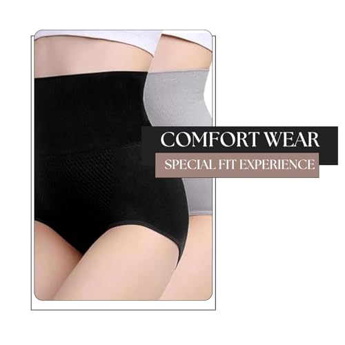 Image of KROYWEN Cotton High Waist Panties Tummy Control Underwear Ladies Briefs Shapewear Double Layer Half Body Shaper Underwear for Women Tummy Control | Body Shaper | Breathable & Comfortable