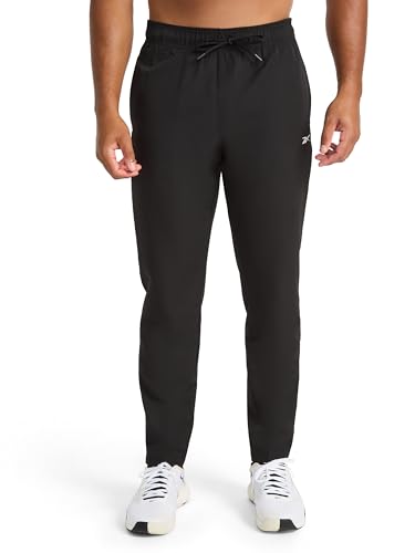 Reebok Apparel Pantaloni della Tuta da Uomo, Nero, M