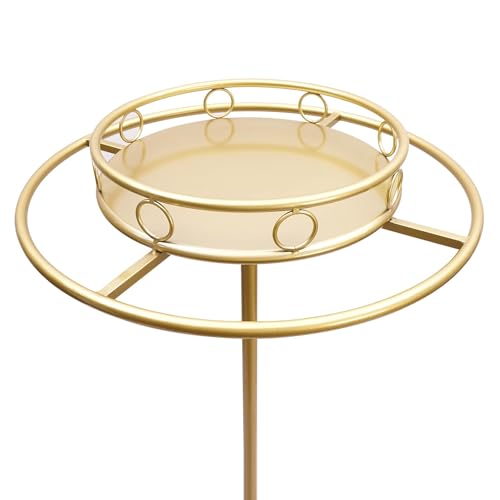 Support de rangement multifonction et présentoir métallique rotatif de sol - 4