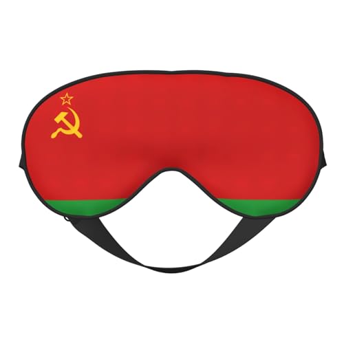 Flag of Belarus Print Sleep Mask Silk-Like Eye Mask Sleeping Eye Mask for Women Men for Travel Sleep Relaxation