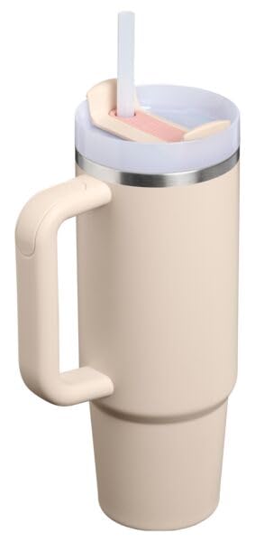 Image of STANLEY Quencher H2.0 Tumbler with Handle and Straw 30 oz | Flowstate 3-Position Lid | Cup Holder Compatible for Travel | Insulated Stainless Steel Cup | BPA-Free | 30oz /0.89L Champagne
