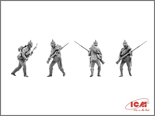 Kit de modelo plástico ICM Infantería Prusiana 1:35 miniatura 5