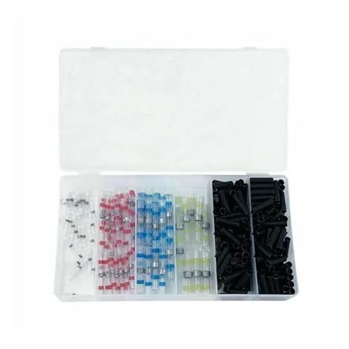 500pcs Solder Seal Wire Connectors Heat Shrink kit Insulated Butt Crimp Terminals Electrical Wire Cable Splice