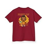 2025 Juju Watkins #12 Fight On Final Four Women Basketball Cartoon for Fan Gift Kids Heavy Cotton Tee- KBJUW012B Cardinal Red