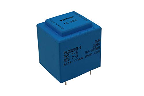 YHDC PCB Welding Isolation Transformer PE2820-I 3VA 230V/24V Cover