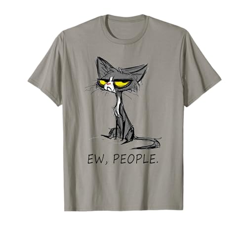 Funny Cat Ew People Meowy Cat Lovers Men Womens Gifts T-Shirt