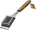 BBQ-Aid Grill Brush and Scraper for Barbecue – Grill Brush for Outdoor Grill with Extended, Large Wooden Handle and Replaceable Stainless Steel Bristles Head –No Scratch- BBQ Grill Brush for Any Grill
