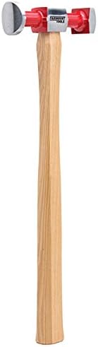 Miniatura 3 de Fairmount Martillo de curva inversa Mango de madera Dinging con caras redondas y cuadradas de corona alta para reparación de automóviles y formación