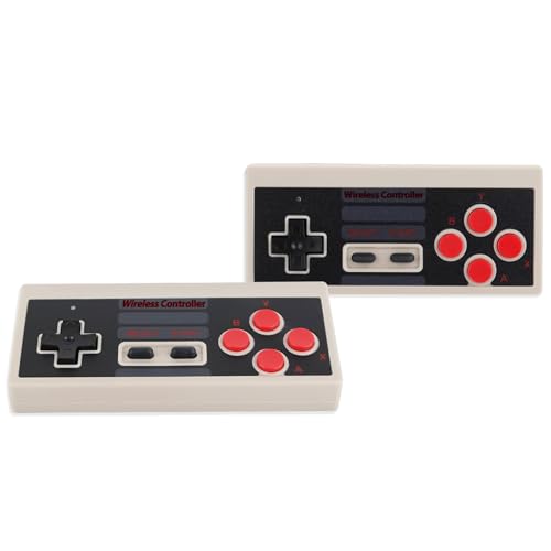 ANGFA 2 Classic Wireless Controllers with 620 Retro Game Console, Classic Mini Gaming Console Built-in Video Games, AV Output 8-Bit Game System - Plug and Play, Nostalgia Gifts