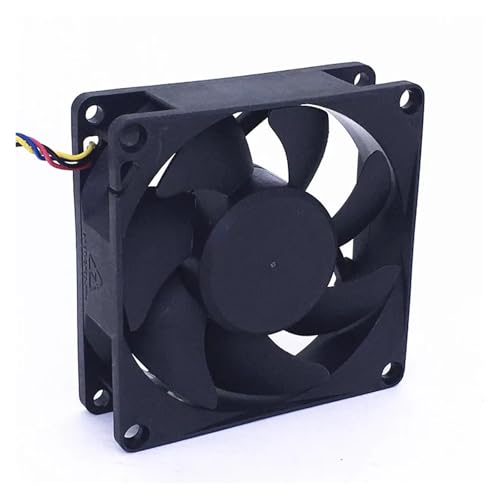 Ventilador de refrigeración 80x80x25 mm 12V CC 0,45A de 4 cables 3